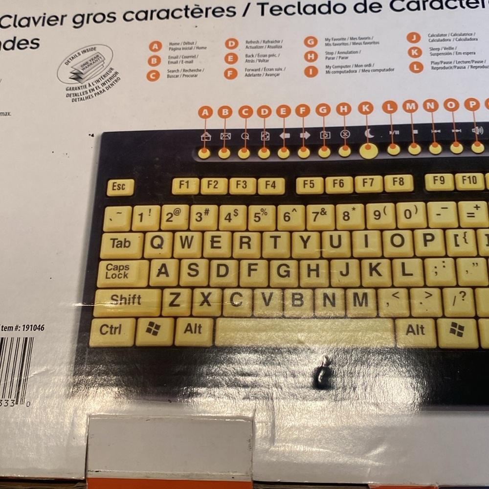 Maxell Large Print Keyboard - Picture 7 of 9